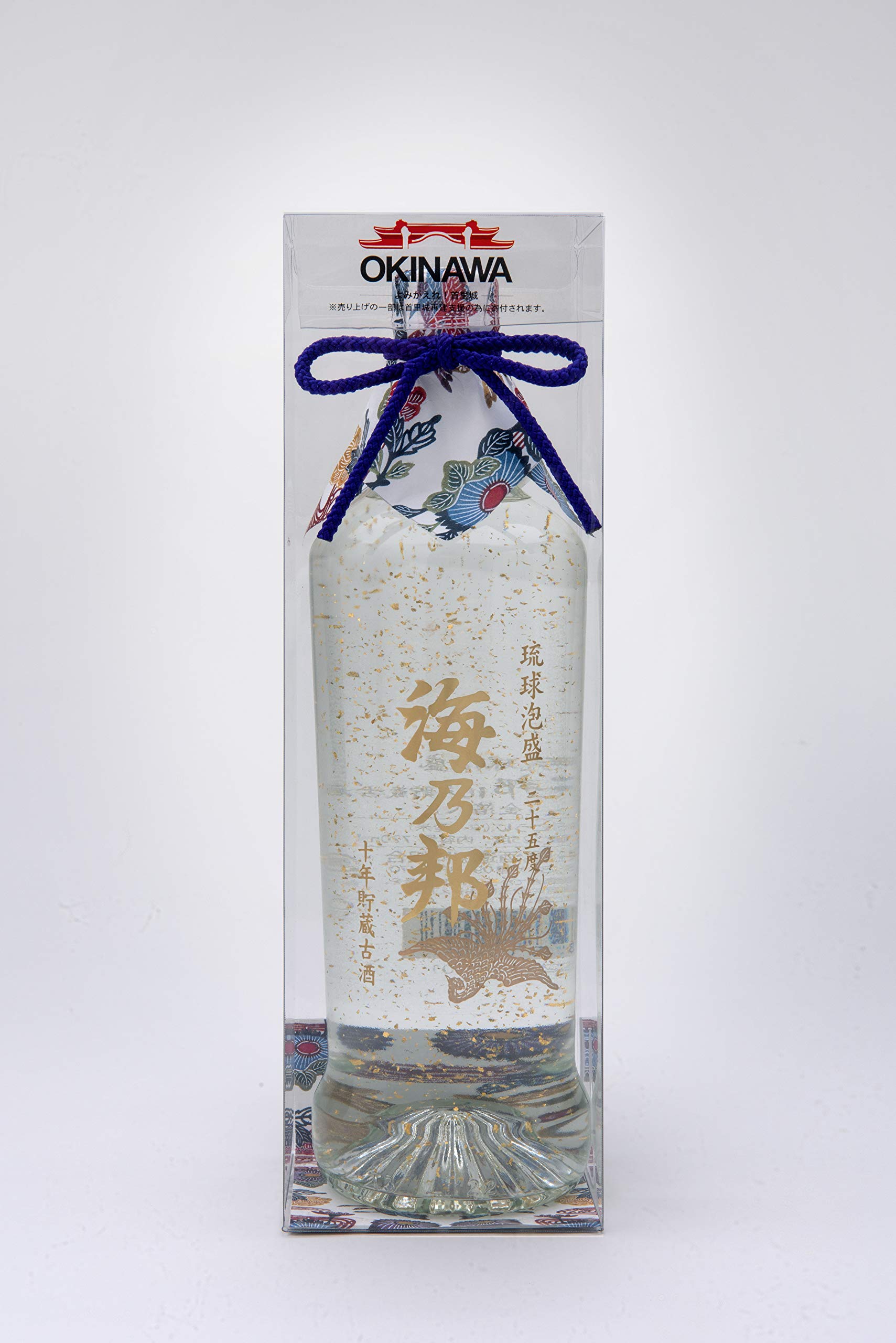 海乃邦 10年貯蔵古酒 金箔入 [ 焼酎 25度 沖縄県 720ml ] [ギフトBox入り]